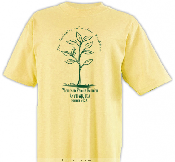 family-reunion t-shirt design with 1 ink color - #SP190