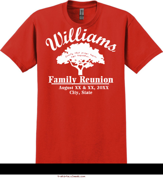 family-reunion t-shirt design with 1 ink color - #SP191