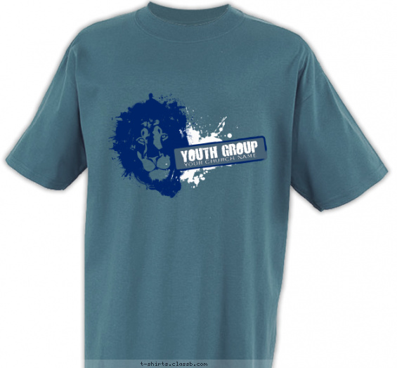 church-youth-group t-shirt design with 2 ink colors - #SP1938