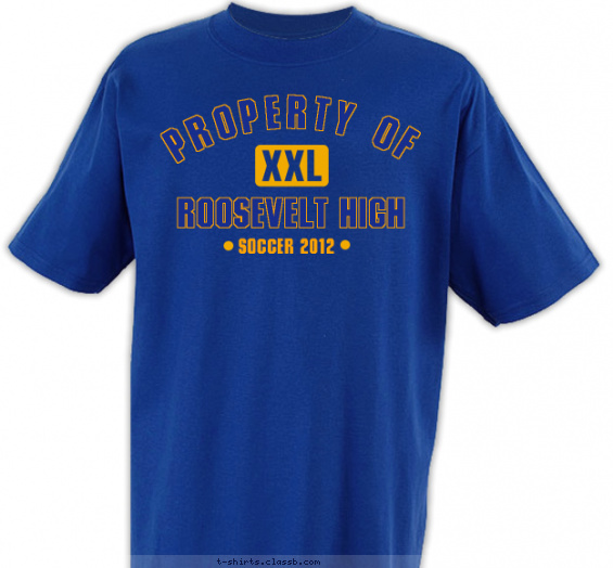 soccer t-shirt design with 1 ink color - #SP1980