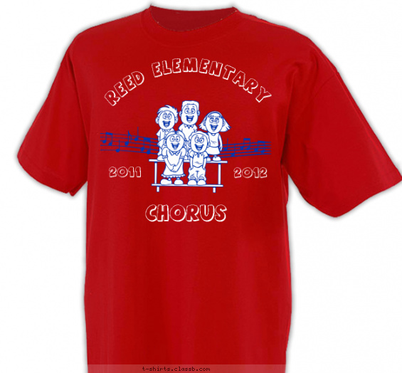 school-chorus t-shirt design with 2 ink colors - #SP2002