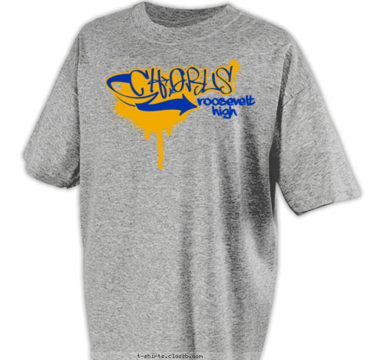 school-chorus t-shirt design with 2 ink colors - #SP2015