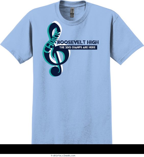 school-chorus t-shirt design with 3 ink colors - #SP2016