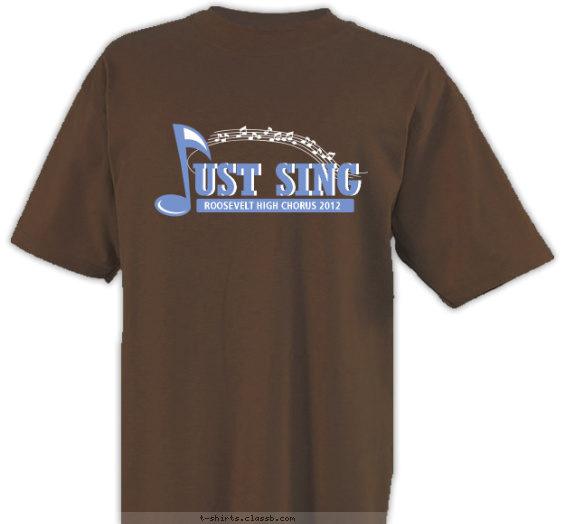 school-chorus t-shirt design with 2 ink colors - #SP2019