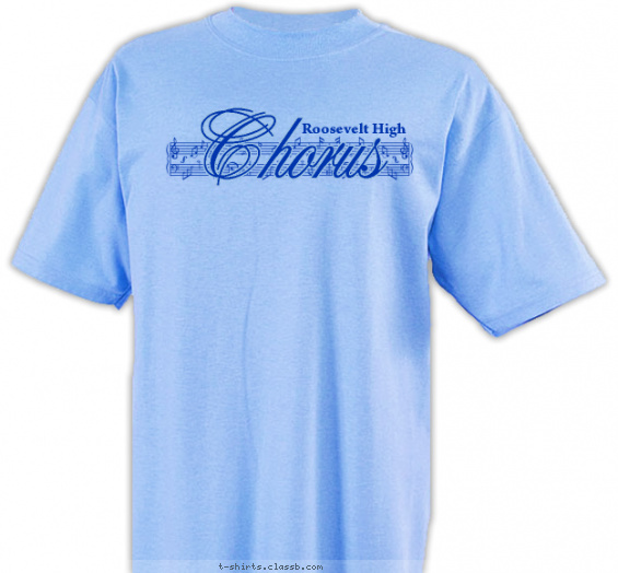 school-chorus t-shirt design with 1 ink color - #SP2022