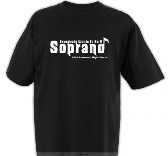 school-chorus t-shirt design with 1 ink color - #SP2025
