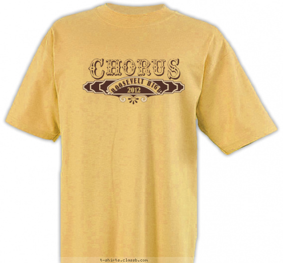 school-chorus t-shirt design with 2 ink colors - #SP2027