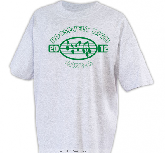 school-chorus t-shirt design with 1 ink color - #SP2029