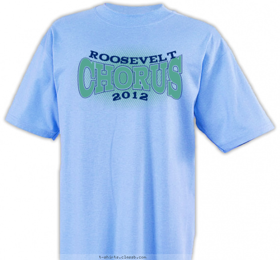 school-chorus t-shirt design with 2 ink colors - #SP2033