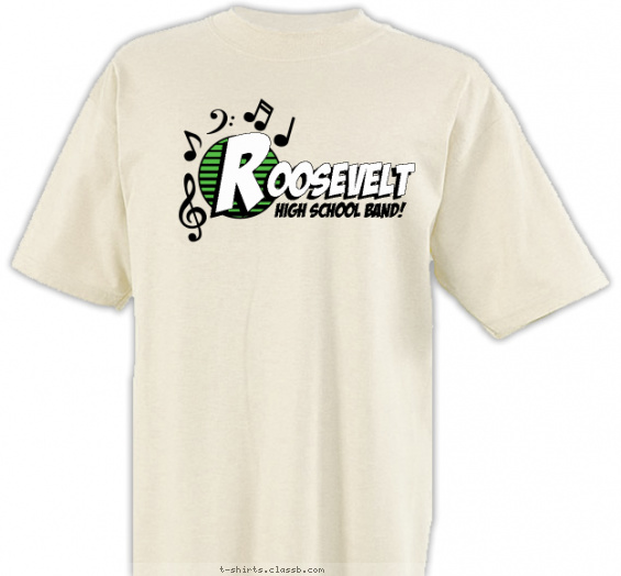 school-band t-shirt design with 3 ink colors - #SP2034