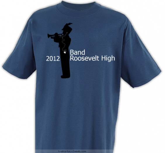 school-band t-shirt design with 2 ink colors - #SP2049
