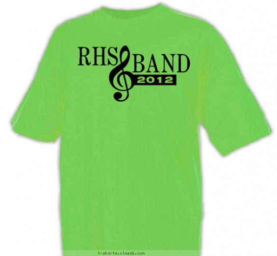 school-band t-shirt design with 1 ink color - #SP2051