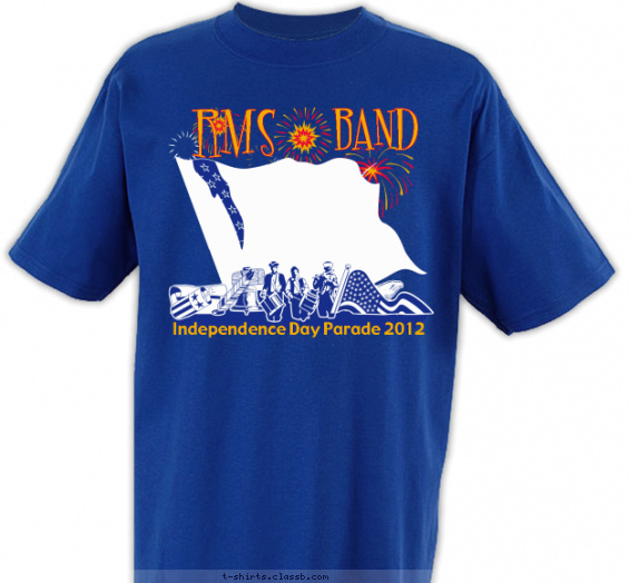 school-band t-shirt design with 3 ink colors - #SP2052