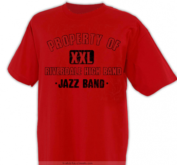 school-band t-shirt design with 1 ink color - #SP2057