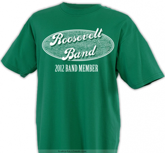 school-band t-shirt design with 1 ink color - #SP2058