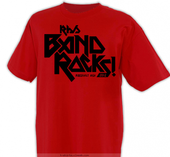 school-band t-shirt design with 1 ink color - #SP2064