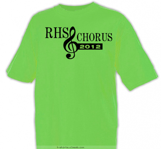 school-chorus t-shirt design with 1 ink color - #SP2076