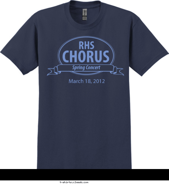 school-chorus t-shirt design with 1 ink color - #SP2077