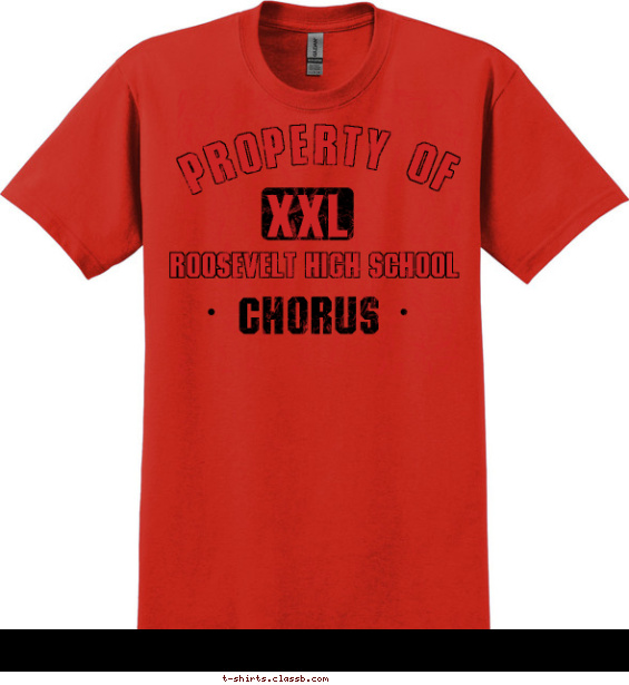 school-chorus t-shirt design with 1 ink color - #SP2080