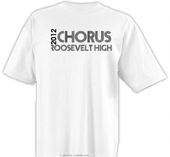school-chorus t-shirt design with 1 ink color - #SP2083