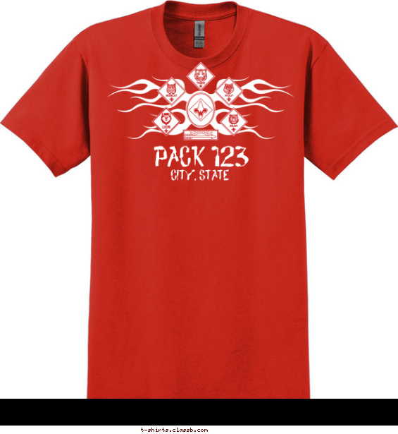 pack t-shirt design with 1 ink color - #SP2085