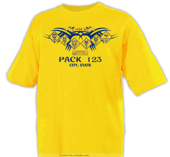 pack t-shirt design with 1 ink color - #SP2086