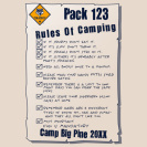 Camping Rules Shirt