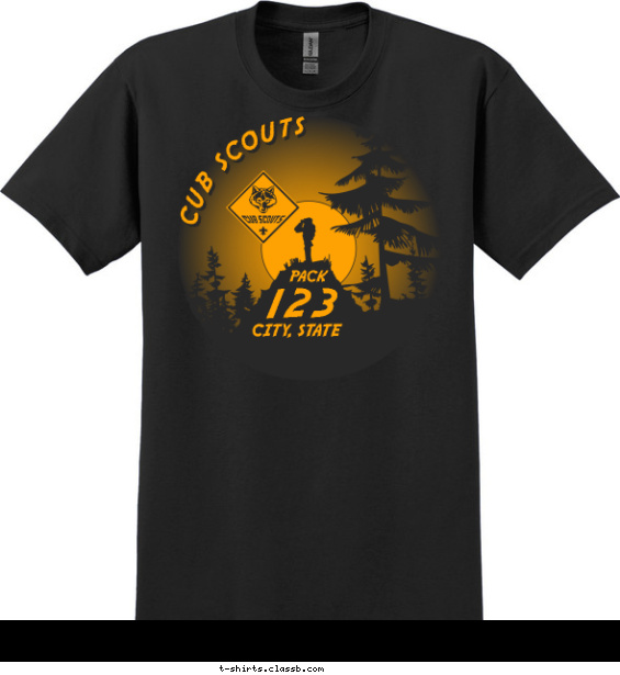 pack t-shirt design with 1 ink color - #SP2122