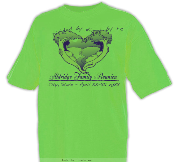 family-reunion t-shirt design with 1 ink color - #SP2135