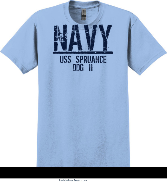 navy t-shirt design with 1 ink color - #SP2205