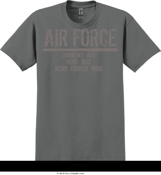 air-force t-shirt design with 1 ink color - #SP2209