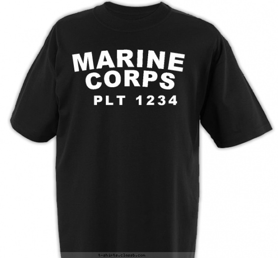 marines t-shirt design with 1 ink color - #SP2212