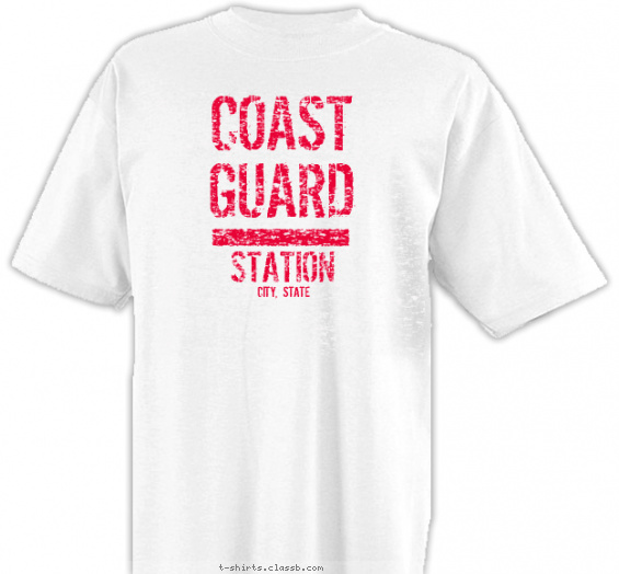 coast-guard t-shirt design with 1 ink color - #SP2218