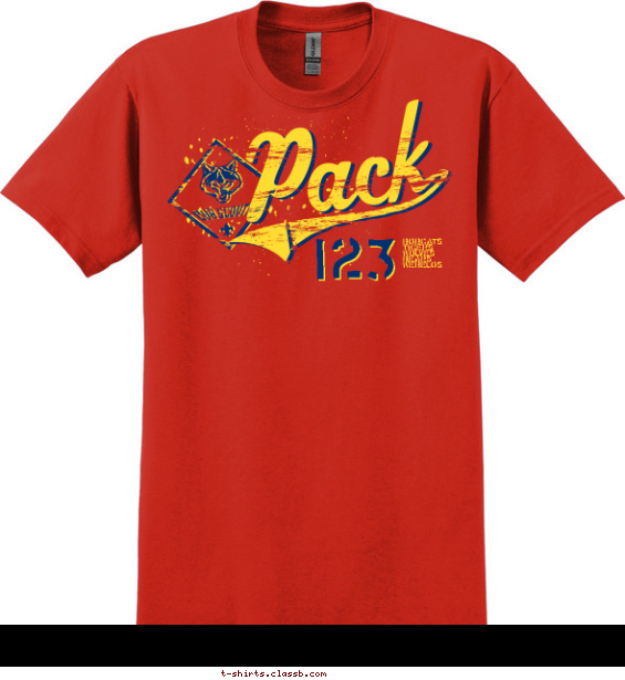 pack t-shirt design with 2 ink colors - #SP2232