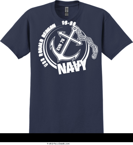 navy t-shirt design with 1 ink color - #SP2239