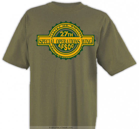 air-force t-shirt design with 2 ink colors - #SP2241
