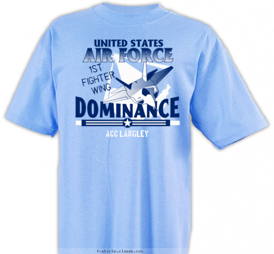 air-force t-shirt design with 2 ink colors - #SP2242