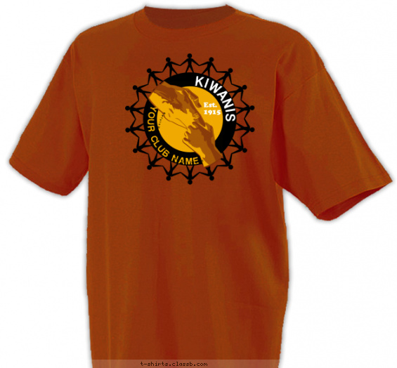 kiwanis t-shirt design with 3 ink colors - #SP2250