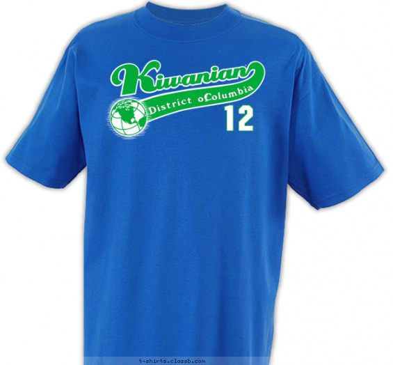 kiwanis t-shirt design with 2 ink colors - #SP2251
