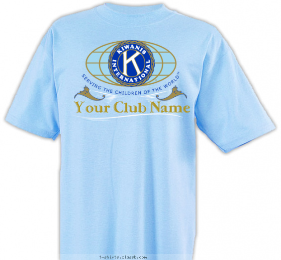 kiwanis t-shirt design with 3 ink colors - #SP2254