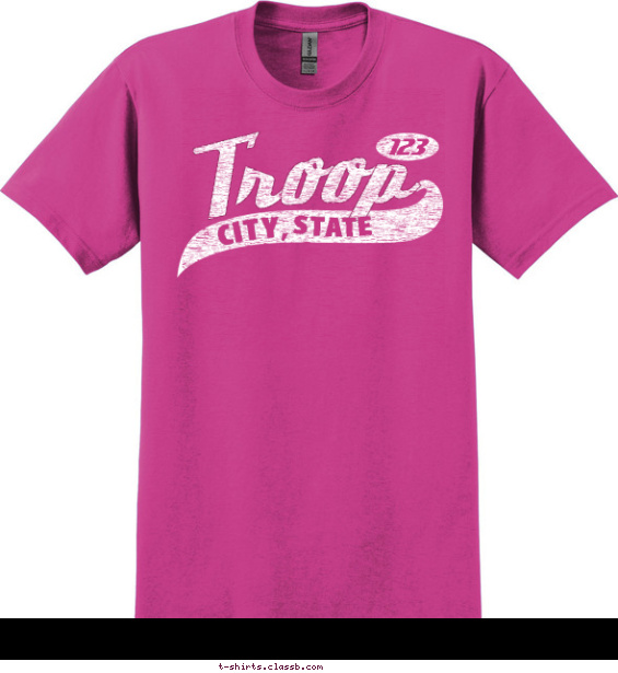 scout-bsa-troop-girl t-shirt design with 1 ink color - #SP227