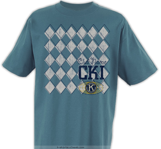 kiwanis t-shirt design with 3 ink colors - #SP2275