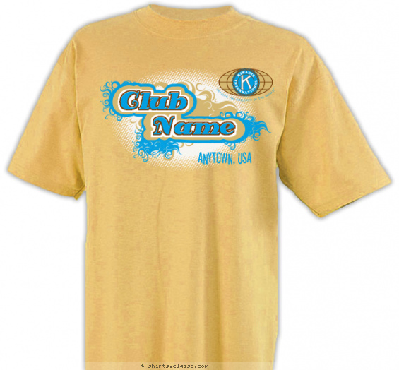 kiwanis t-shirt design with 3 ink colors - #SP2276
