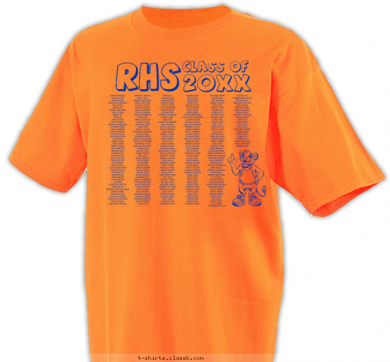 class-of-graduation-year t-shirt design with 1 ink color - #SP2290