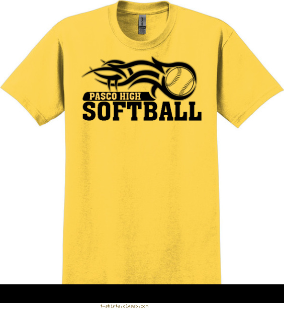 softball t-shirt design with 1 ink color - #SP2368