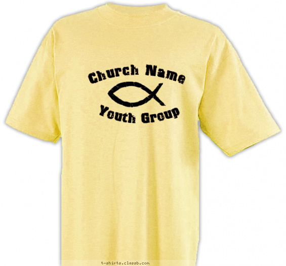 church-youth-group t-shirt design with 2 ink colors - #SP2374