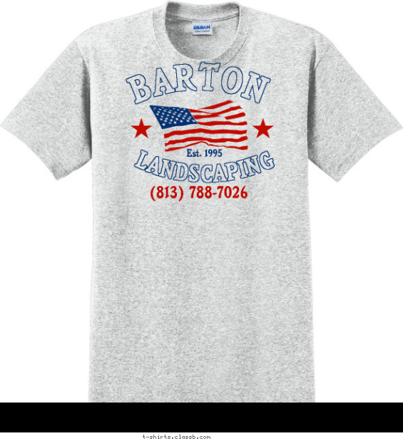landscaping-lawn-care t-shirt design with 2 ink colors - #SP238