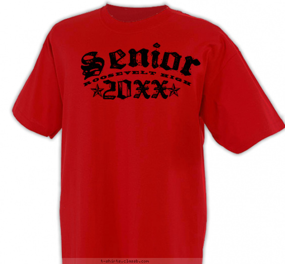 class-of-graduation-year t-shirt design with 1 ink color - #SP2387