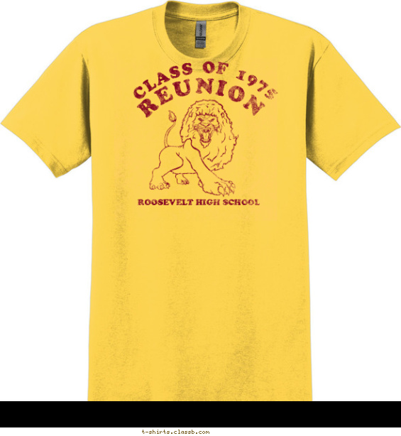class-reunions t-shirt design with 1 ink color - #SP2421
