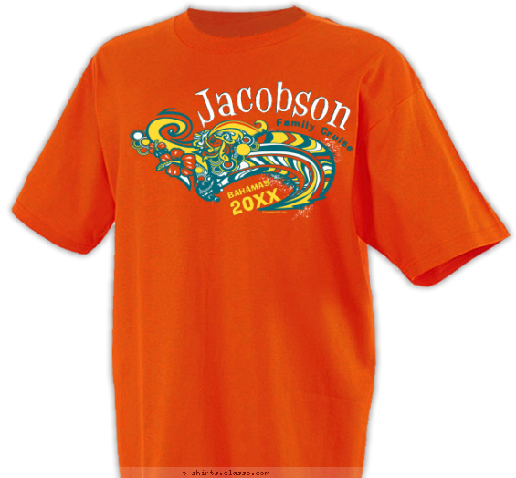 family-reunion t-shirt design with 3 ink colors - #SP2480